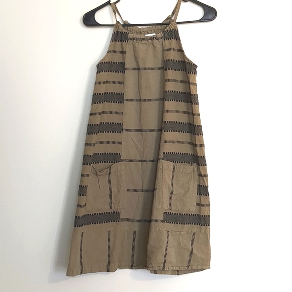 Old Navy Khaki Green Short Shift Dress Cotton size XS - Picture 1 of 4